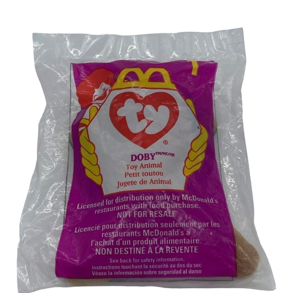 Ty Beanie Baby 1996  Doby the Doberman PVC Pellets & Sealed Teenie Beanie Set - Picture 11 of 12